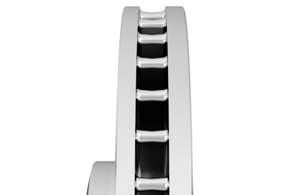 Machined Alum Vent Disc, Side View Detail - MAT Foundry