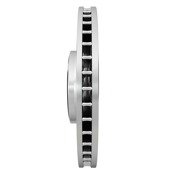 Machined Alum Vent Disc, Side View - MAT Foundry