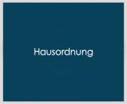 Hausordnung