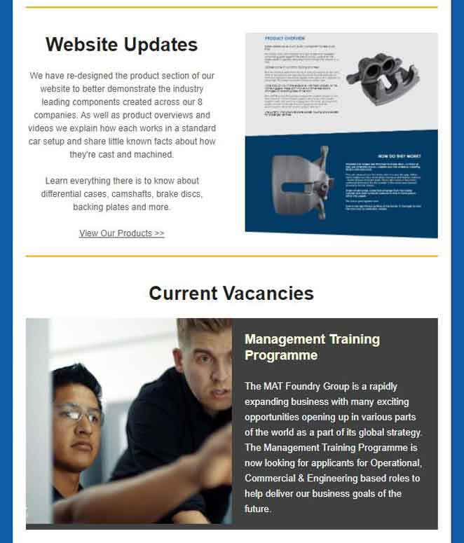 Website Updates and Current Vacancies - MAT Foundry